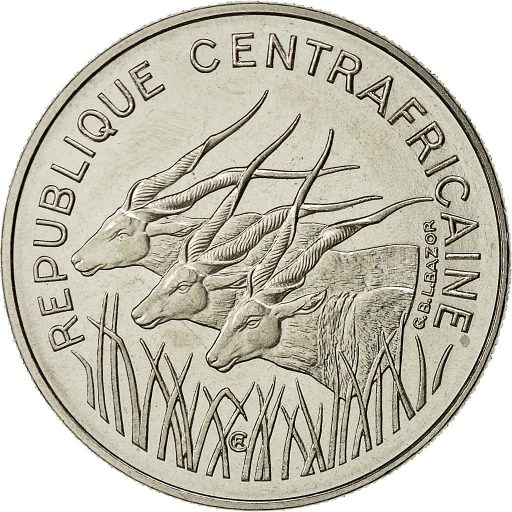 Central African Republic 100 francs 1971.jpg