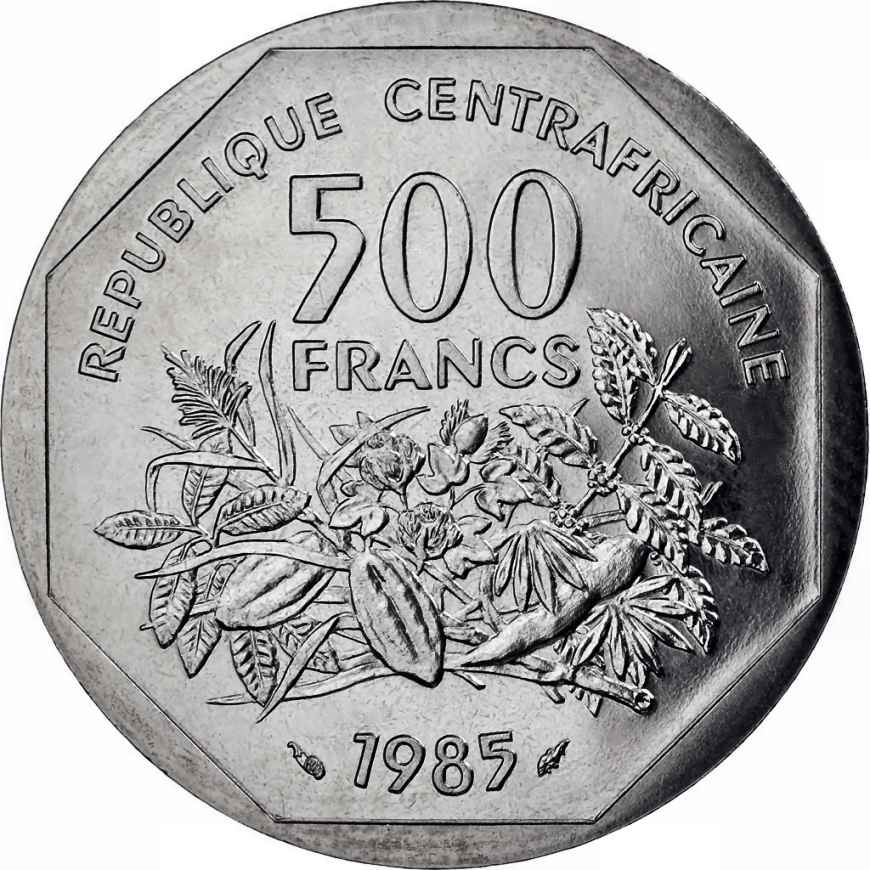 Central African States 500 francs 1985.jpg