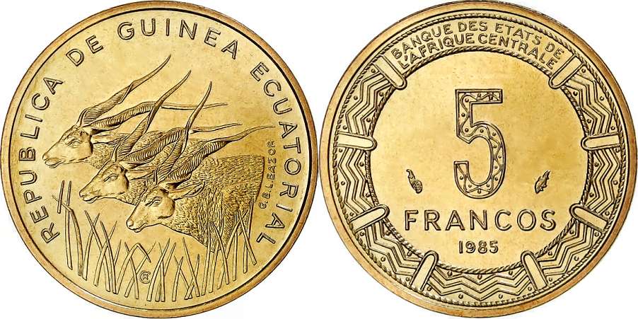 Equatorial Guinea 5 francos 1985---.jpg